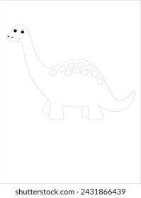 dinosaur coloring page for kid