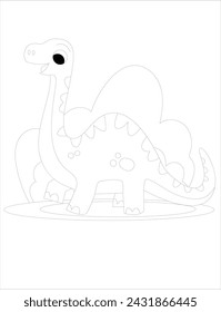 dinosaur coloring page for kid