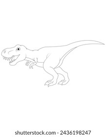 Dinosaur coloring page for kids and adults