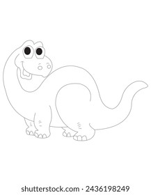 Dinosaur coloring page for kids and adults