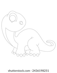 Dinosaur coloring page for kids and adults