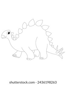 Dinosaur coloring page for kids and adults