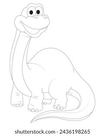 Dinosaur coloring page for kids and adults