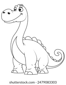 Dinosaur coloring page for kids and adults