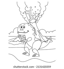 Dinosaur coloring pages for kids