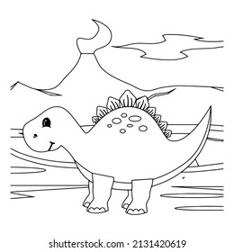 Dinosaur coloring pages for kids