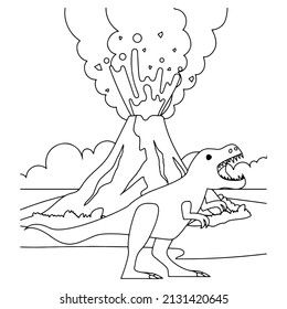Dinosaur coloring pages for kids