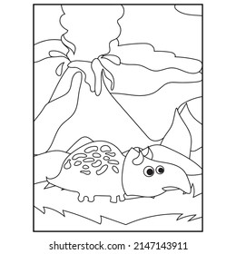 Dinosaur coloring pages for kids