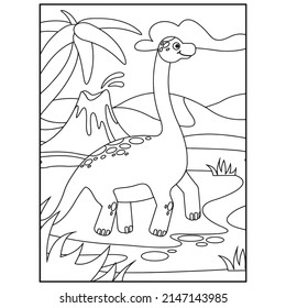 Dinosaur coloring pages for kids