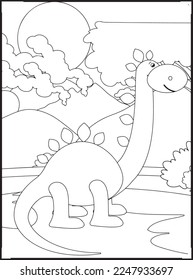 Dinosaur Coloring Pages for kids