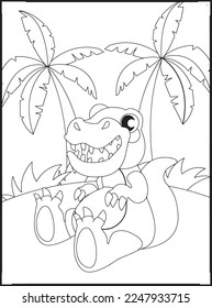 Dinosaur Coloring Pages for kids