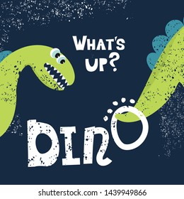 Dinosaur cool on a dark background