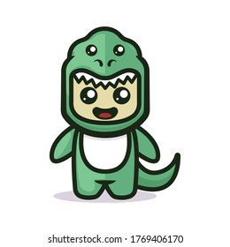 Dinosaur cute mascot vector design