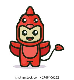 Dinosaur cute mascot vector design