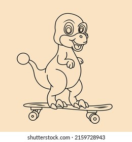 dinosaur design art free vector design