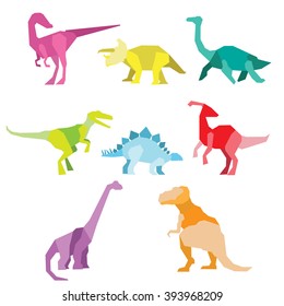 Dinosaur design isolated on white background.