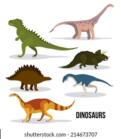 Dinosaur design over white background,vector illustration