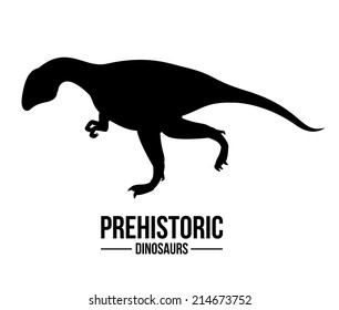 Dinosaur design over white background,vector illustration