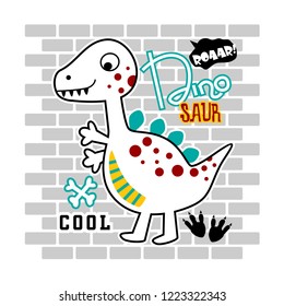 dinosaur design,animal cartoon,vector illustration