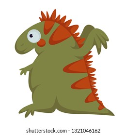 Dinosaur dino prehistoric animal vector isolated illustration.