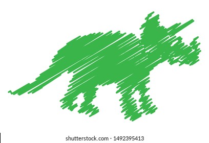 dinosaur dino trex drawing vector for t-shirt