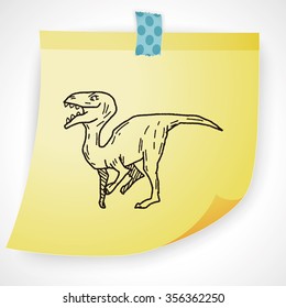 dinosaur doodle