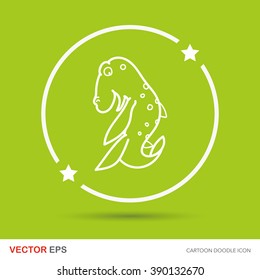 dinosaur doodle