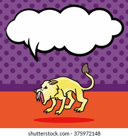 dinosaur doodle, speech bubble