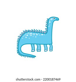 Dinosaur, dragon hand-drawn. Cartoon animals. Doodle. 
