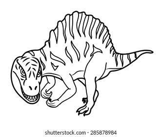 dinosaur drawing vector