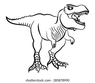 dinosaur drawing vector