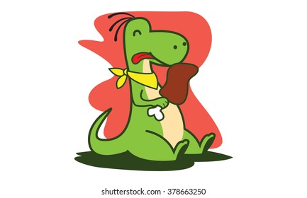 Dinosaur Eating