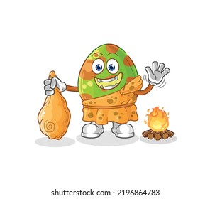 the dinosaur egg ancient cartoon. cartoon mascot vector