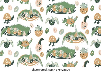 dinosaur egg baby pattern