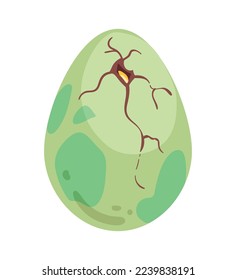 dinosaur egg green break icon