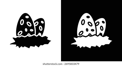 Dinosaur egg icon concept design element. pictogram icons.