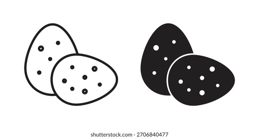 Ícone de ovo de dinossauro conceito esboço de símbolo. Ilustração de elemento simples.