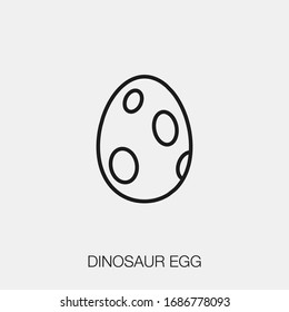 dinosaur egg icon vector. Linear style sign for mobile concept and web design. dinosaur egg symbol illustration. Pixel vector graphics - Vector.