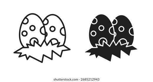 Dinosaur egg icon vector sign symbol