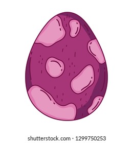 dinosaur egg isolated icon