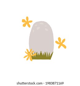 dinosaur egg on a white background. vector cute illustration doodles by hand