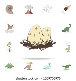 dinosaur eggs cartoon icon. Prehistoric icons universal set for web and mobile