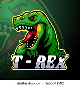Dinosaur esport logo mascot design