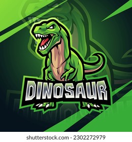 Dinosaur esport mascot logo design