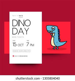 Dinosaur Event App Interface Design