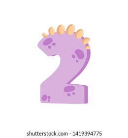 Dinosaur Figure 2 (two) For Designing Birthday Or Dino Party Invitation, Greeting Card, Sticker, Banner, Logo, Icon, Poster.