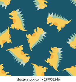 Dinosaur flat icon,eps10 seamless pattern background