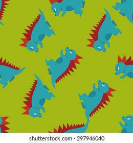 Dinosaur flat icon,eps10 seamless pattern background