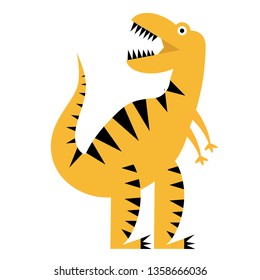 dinosaur flat illustration on white