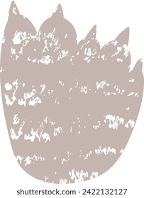Dinosaur Foot Track Silhouette Vector Illustration
